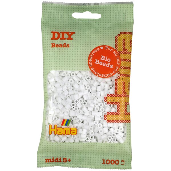 Hama Perles à repasser Bio midi, sachet, bleu