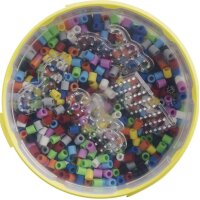 Hama Perles à repasser maxi + 4 plaques, dans un seau