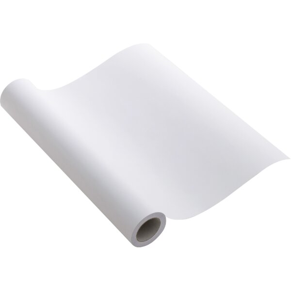folia Rouleau de papier à dessin, uni, 300 mm x 6 m, blanc