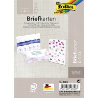 folia Carte-lettre, 190 g/m2, A6, blanc