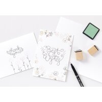 folia Carte pliante, 190 g/m2, A6, blanc