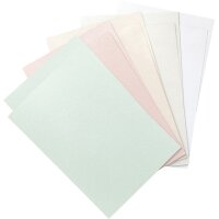 folia Kit de cartes pliantes, 105 x 150 mm, nacre pastel