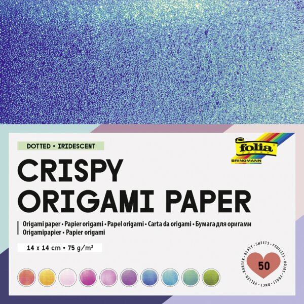 folia Faltblätter Crispy Origami Paper Punktprägung
