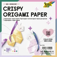 folia Faltblätter Crispy Origami Paper Punktprägung