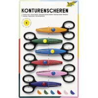 folia Set de ciseaux cranteurs, 6 pièces, assorti