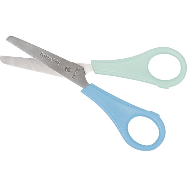 folia Kinder-Bastelschere, rund, Linkshänder, Länge: 135 mm