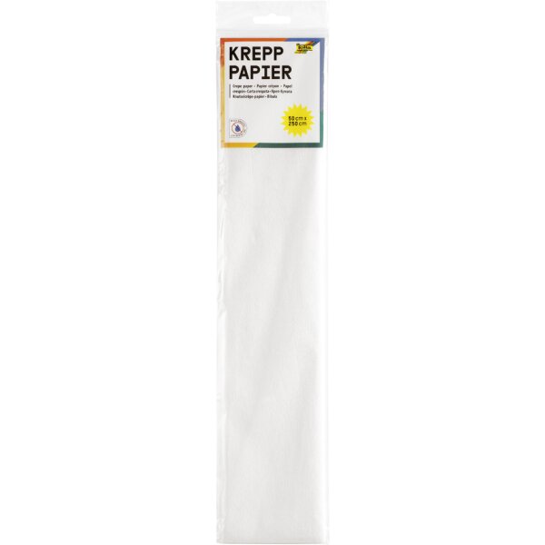 folia Papier crépon en couches, 500 mm x 2,5 m, vert mousse