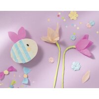 folia Papier crépon en couches, 500 mm x 2,5 m, jaune