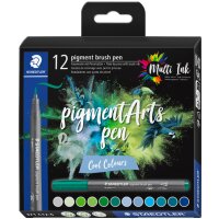 STAEDTLER Feutre pigment brush pen Cool Colours