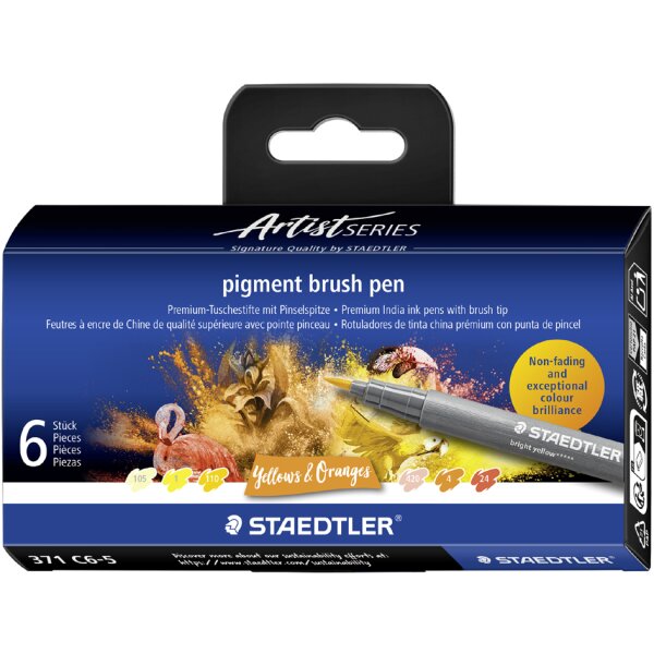 STAEDTLER Fasermaler pigment brush pen "Nudes & Beiges"