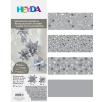 HEYDA Bande de papier à plier pour mini-étoiles, blanc