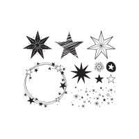 HEYDA Motivstempel-Set "Xmas Patches", in Klarsicht-Box