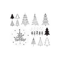 HEYDA Motivstempel-Set "Xmas Patches", in Klarsicht-Box