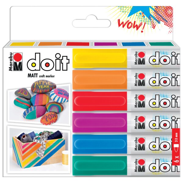 Marabu Acrylmarker DO IT Craftmarker, 6er Set