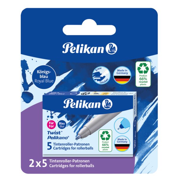 Pelikan Tintenroller-Patronen eco für Pelikano Twist