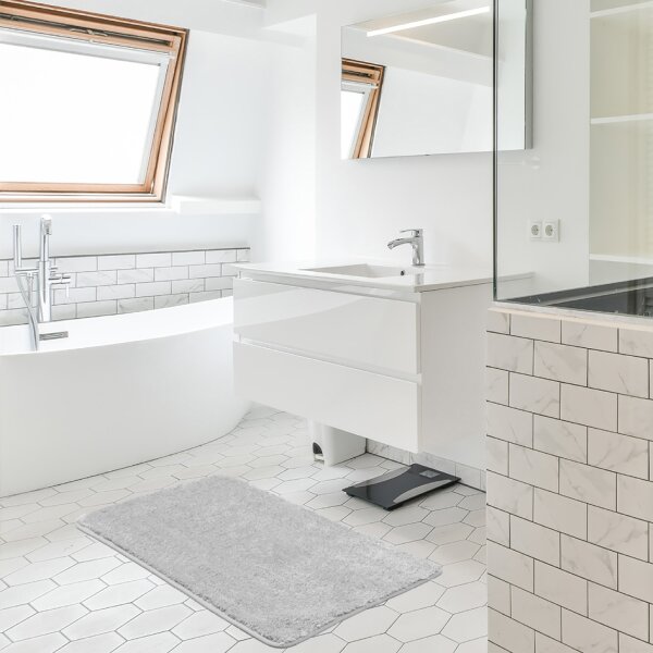 Linden Berg Badvorleger, 700 x 1.200 mm, Mikrofaser, blush