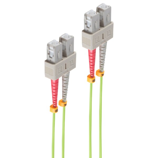 shiverpeaks BASIC-S LWL Patchkabel SC-Duplex, OM5, 0,5 m