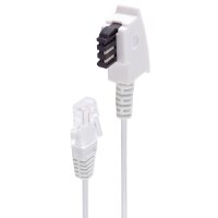 shiverpeaks BASIC-S Telefonkabel, weiss, 6,0 m