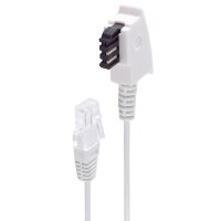 shiverpeaks BASIC-S Telefonkabel, weiss, 1,5 m