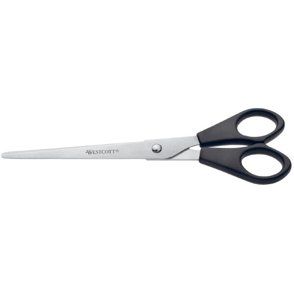 WESTCOTT Büroschere, Länge: 155 mm, schwarz, Rechtshänder