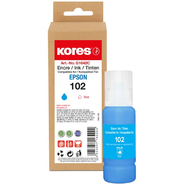 Kores Tintenflasche G1655Y ersetzt EPSON 113, gelb