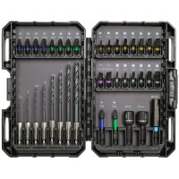 QUANTOOL Bit- & Bohrer-Satz, 37-teilig, in Kunststoffbox