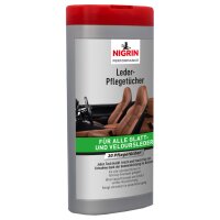 NIGRIN Leder-Pflegetücher, Spenderbox