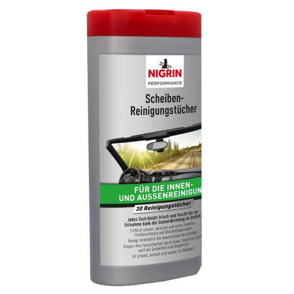 NIGRIN Scheiben-Reinigungst&uuml;cher, Spenderbox