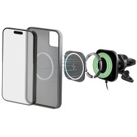 LogiLink Smartphone-KFZ-Magnethalter mit Ladefunktion