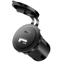 LogiLink Chargeur adaptateur allume-cigare, USB-A &...