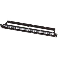 LogiLink 19" Keystone Patch Panel, 24 Port, geschirmt