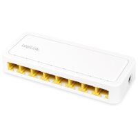LogiLink Switch de bureau Gigabit Ethernet, 8 ports, blanc