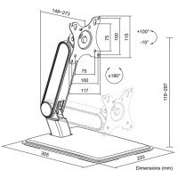 LogiLink Bras support pour écran tactile avec...