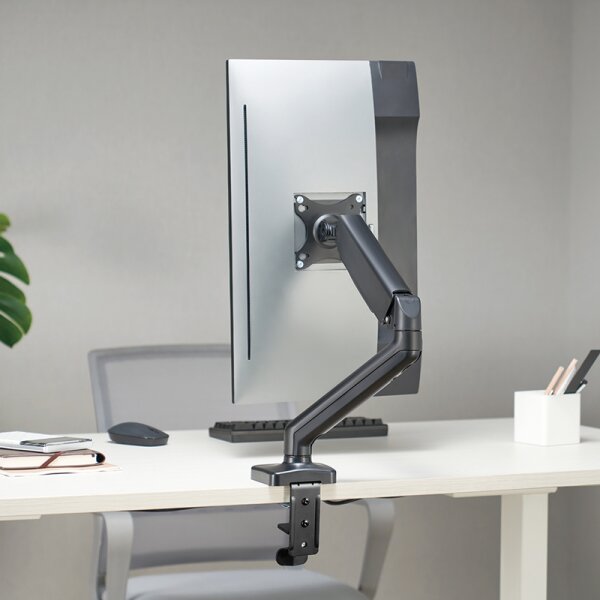 LogiLink Monitorarm, Armlänge: 450 mm, schwarz