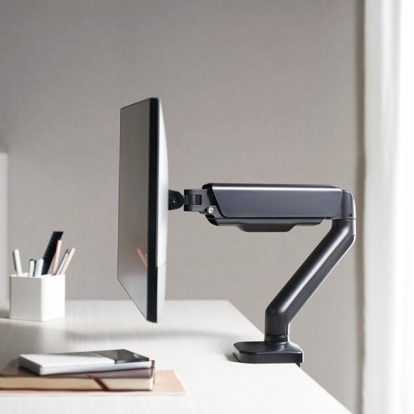 LogiLink Monitorarm, Armlänge: 450 mm, schwarz