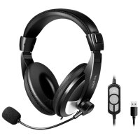 LogiLink Casque audio stéréo avec commande...