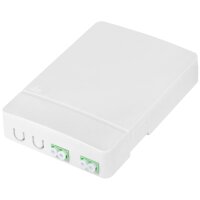 DIGITUS Boîtier FTTH, 2x LC/APC DX femelle, blanc