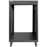DIGITUS 19" Universal-Gestell, mit Rollen, 16HE, schwarz