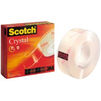 3M Scotch Klebefilm Crystal Clear 600, 19 mm x 25 m
