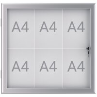 MAUL Schaukasten MAULexcite, 4 x DIN A4, Aluminium