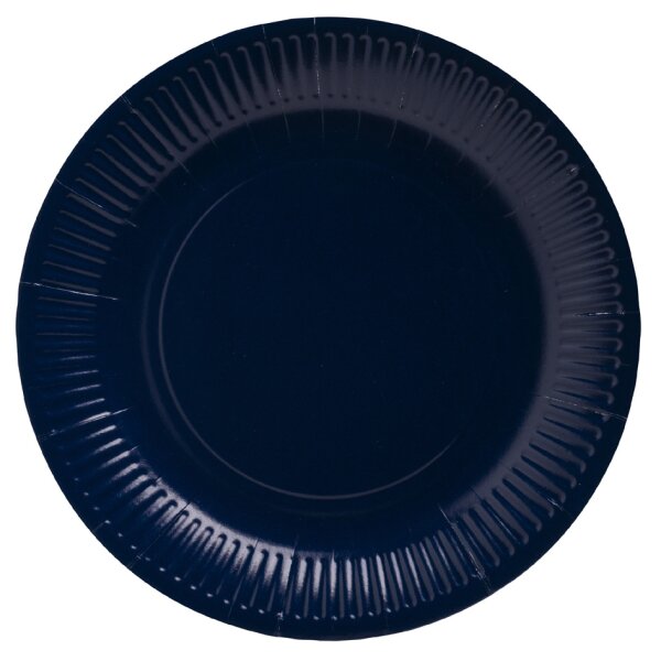 PROnappe Papp-Teller, rund, 230 mm, marineblau
