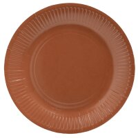 PROnappe Assiette en carton, rond, 230 mm, terracotta