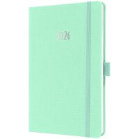 sigel Buchkalender Jolie Feel 2026, Textil, A5, lila