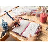 sigel Buchkalender Jolie Feel 2026, Textil, A5, grau