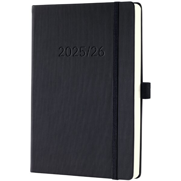 sigel Buchkalender Conceptum 2025 2026, ca. DIN A5, schwarz