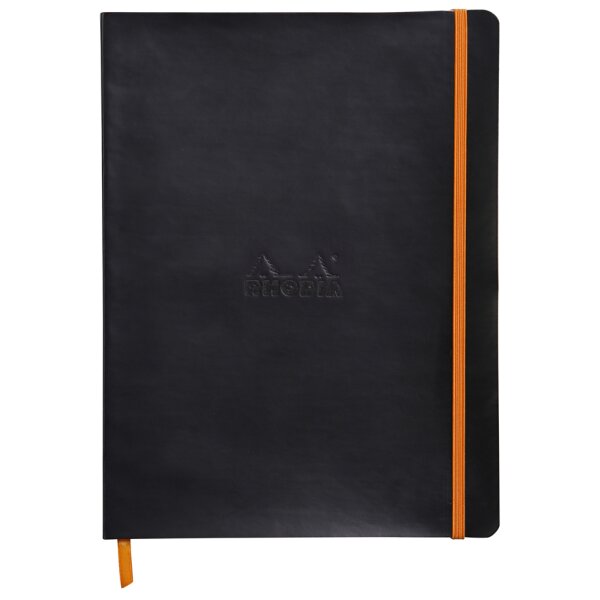 RHODIA Carnet souple RHODIARAMA, B5, ligné, noir