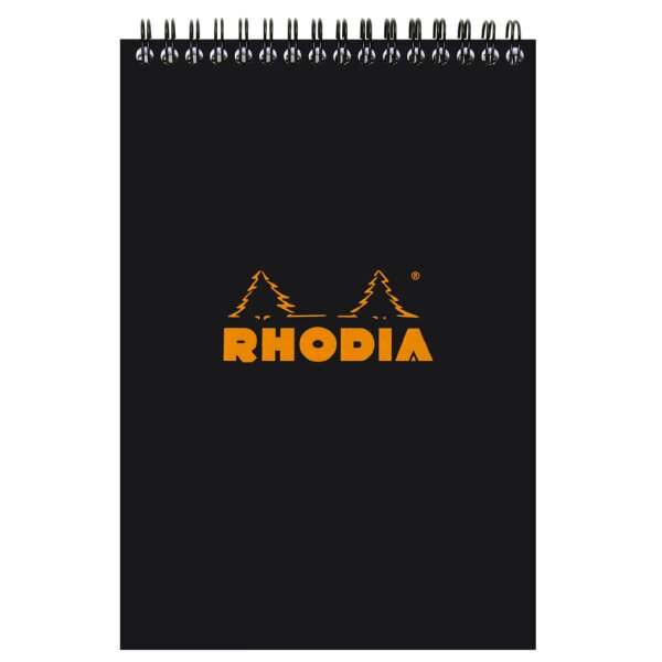 RHODIA Spiralnotizblock No. 16, DIN A5, gepunktet, schwarz
