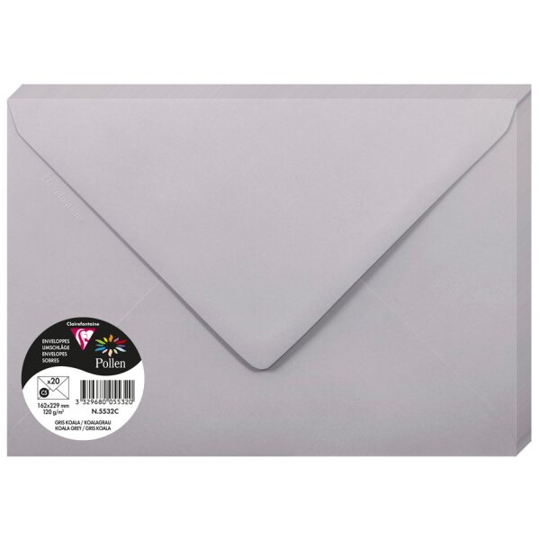 Pollen by Clairefontaine Enveloppes C5, blanc naturel