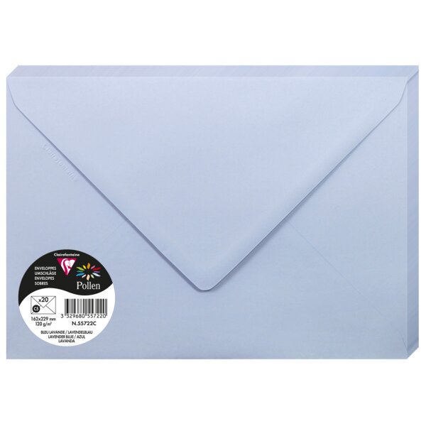 Pollen by Clairefontaine Enveloppes C5, blanc naturel