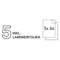 pavo Plastifieuse Florida, A4, noir / blanc